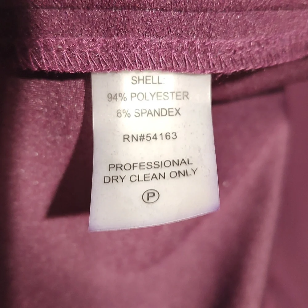 Women's deep purple Calvin Klein dress. Size 4P - Picture 11 of 11